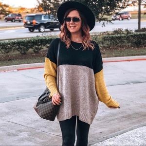 Oversized sweater tunic